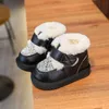 Bottes hiver coton chaussures 1-3 ans enfants neige cuir cachemire épaissi enfant en bas âge antidérapant fond souple Y2210