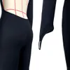 La tuta a schiena senza schienale si muove donne sexy saltette a maniche lunghe abiti sottili abiti da club abitudini