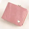 Brieftaschen Frauen Kurze Denim Herz Weibliche Multifunktions Ändern Geldbörsen Damen Hohe Kapazität Nette Karte Halter Geld Clip Clutch Tasche