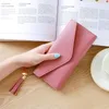 Pl￥nb￶cker 2022 L￥nga pl￥nbokskvinnor PU Fashion Clutch Tassel Pendant Simple Multifunktionellt Lychee M￶nster Kvinna