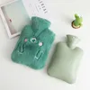 Winter Party Favors Hot Water Bottle with Plush Cover 1000ML Explosion-proof PVC Water Heating Bags