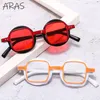 Sunglasses Trendy Punk Round Women Vintage Steampunk Double Color Sunglass Men Small Frame Shades Uv400 Optical Glasses Female