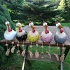 Tr￤dg￥rdsdekorationer keramiska kyckling hilde djurfigur plug keramik h￶na tupp prydnader f￥gelstatyer bakg￥rd dekoration