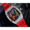 Montres de luxe pour hommes montre mécanique Rm51-01 mouvement automatique suisse miroir saphir bracelet en caoutchouc marque suisse montre-bracelet de sport de créateur