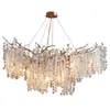 Lustres Moderne De Luxe En Cristal LED Lustre Éclairage G9 Arbre Branche Plafond Suspension Lampe Décor Luminaires Pour Salon Chambre