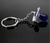 50 шт. Малыш мальчик душ Favors Blue Crystal Pacifier Key Chain в подарочной коробке Свадебная вечерин