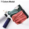 Calzoncillos para hombre ropa interior modal U bolsa convexa Boxer calzoncillos transpirable hombre bulto suave bragas sin costuras pantalones cortos