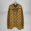 Kadın Sweaters Tasarımcı Marka Kavacı Yünlü Örme Pelerin Tam Harfler Logo Grubu Tersinir Ceket Moda Gündelik Sokak Leisure Sokak Giyim Palto Kazak