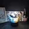 Veilleuses Manga Jujutsu Kaisen Anime Figure Gojo Satoru 3D LED Deux Tons Lampe Batterie Coloré Lumière Chambre Table Bureau Décoration