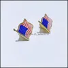 Pins Broches 10 Unids / lote Bandera Americana Pin de Solapa Estados Unidos Sombrero Tie Tack Insignia Pines Mini Broches Para Ropa Bolsas Decoración Dhxxy