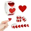 Gift Wrap 300Pcs/Roll 2.7cm Red Heart Sticker Valentine's Day Packaging Label Decoration Envelope Seal Wedding Tag Decor