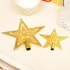 Juldekorationer 2 datorer Tree Pendant Star Creative Top Personality Decoration Holiday Supplies