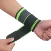 Handledsstödstång andningsbar ortopedisk armband justerbar elastisk kompressionsbandage fitness vikt lyfttillbehör