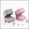 مربعات المجوهرات المجوهرات الوردي هدايا التغليف مربع VEET RING CUFFLINK ENCRING قلادة سحر قلادة سوار BRAGEELT BROOCH JOLDELERY PAC DHCQU