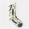 Meias masculinas Meias femininas Literário Retro French Socks Autumn e Winter Cotton High-top Casal no meio do tubo T221011