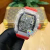 Business Leisure Transparent Mens Full-automatic Mechanical Watch Hollow Light Personality Unique Alternative Atmosphere