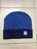 Designer Skull Caps Fashion Stippled Knitted Beanie Cap Bonne Texture Cool Hat pour Homme Femme 4 Couleurs