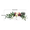 Dekorativa blommor Artificial Plant Wreath European Imitation Silk Flower Lintel Chair Back Valentine's Day Champagne Pink 60 25 cm Wall