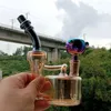 Mini verre épais eau bang narguilés huile dab plates-formes fumer tuyaux chicha avec bol accessoires