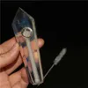 Handgjorda rökrör Portabla Pretty Color Crystal Stone Filter Handpipe Tube Innovativ Design Dry Herb Tobacco Holder