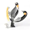 Caschetti per gioielli Lxae Box box smaltato Penguin classici Ornamenti artigianali fatti a mano