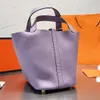 Torba do wiadra torby zamka luksusowy projektant marki moda torebki na ramię Kobiet liste