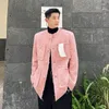 Vestes pour hommes SYUHGFA vêtements pour hommes 2022 automne haute qualité veste sans col manteau ample coréen Streetwear simple boutonnage