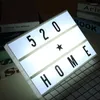 Table Lamps LED Combination Light DIY Letter Decorative Lamp USB/Battery Powered Message Board Symbol Cards Decor