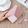 Wallets Geometric Women's Bag Cute Pink Pocket Purse Card Holder Patchwork Wallet Lady Female Portefeuille Clutch