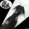 Boogbladen mode 7cm zijden stropdas set pocket squarecufflinks en nek voor heren zakdoek 3ps zakelijke trouwjurken geschenken