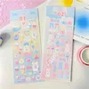 Gift Wrap Korean Lovely Bear Ice Cream Sticker DIY Idol Card Scrapbooking Material Decoration Kawaii Stationery Stickers