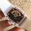 Luxe heren mechanisch horloge Zakelijk Vrije tijd Rm07-01 Volautomatische witte keramische tape Damestrend Zwitsers uurwerkhorloges
