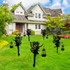 Flower Fairy Solar Powered Light Outdoor Garden Prato Stakes Lamp Street Lampada da decorazione natalizia