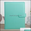 المفترات 5 ألوان A6 دفتر Notebook الفارغ 19x13cm مفترات دفاتر أوراق فضفاض