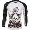Men Monkey MMA Boxing Jerseys Compression Running T-shirt Jogging Soccer Fitness Workout Jersey Sports Clothing Short Sleeve