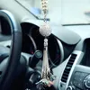 Decorazioni interne Ciondolo per auto Bling Sfera di cristallo di lusso con diamanti Specchietto retrovisore automatico Accessori appesi per ornamento decorativo per ragazze