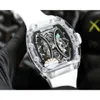 Relojes de lujo para hombre Reloj mecánico Rm53-02 Movimiento automático suizo Espejo de zafiro Correa de caucho Diseñador de marca suiza Reloj de pulsera deportivo
