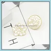 Pinnen broches op maat gemaakte broche witte lotus email pin spray trend retro aangepaste sieraden mannen dames doek charmes hard bk broches 119 dhvwa