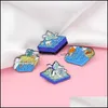 Pins Brooches Customized Beach Sea Glacier Polar Bear Metal Lapel Enamel Pins Badge Alloy Cartoon Funny Luxury Women Jewelry Bk Har Dhlin