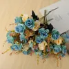 Decorative Flowers 4 Bunches Of Artificial Rose Bouquets Roses Decoration Suitable For Wedding Home Office And Party