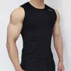 Gym vêtements saison hommes Sport gilet serré couleur unie vitesse course à sec entraînement glace soie gilet sur vêtements de Fitness