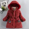 Vestes Filles Warm Down Coton Veste Enfants Imprimé Épais Survêtement Enfants Vêtements Automne Hiver Bébé Manteaux À Capuche 221012