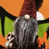 Dekoracje świąteczne Halloween gnome wiszący ornament urocza szwedzka tomte pluszowa lalka ze skrzydłami nietoperzy