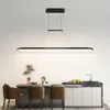 Chandeliers Modern Hanging Chandelier For Dining Room Kitchen Island Black White Gold Pendant Lamp Long Table Ring Indoor Lighting Fixture