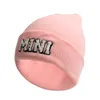 2023 Mama Letter Mini Keep Warm Skull Caps Fashion New Outdoor Solid Color Women Beanies Winter Hat