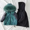 Giacche Cappotto di pelliccia per ragazze Bambini Parka caldo per bambini con cappuccio naturale Ragazzi Inverno Addensare Tute da neve per bambini