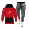 Herrspårsräder nya spårdräkt Män värmebitar Set Loose Hoodies Fleece Sweatshirtpants Suit hoody Sportswear Autumn Winter Casual Outfit G221011