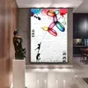 Canvas schilderen Graffiti Ballon Good Dog Pop Art Poster Print op canvas schilderijen Samenvatting Afbeelding voor woonkamer Kinderen Geschenk Home Decoratie Frameless