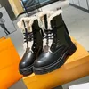 Botas de nieve de diseñador para mujer, bota corta para mujer, botines cálidos, zapatos de piel de vaca con forro de lana Real