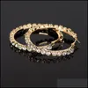 Hoop Huggie Crystal Rhinestone Women Hoop Earrings Jewelry Fashion Lady Earring Alloy Dangle Big Eardrop